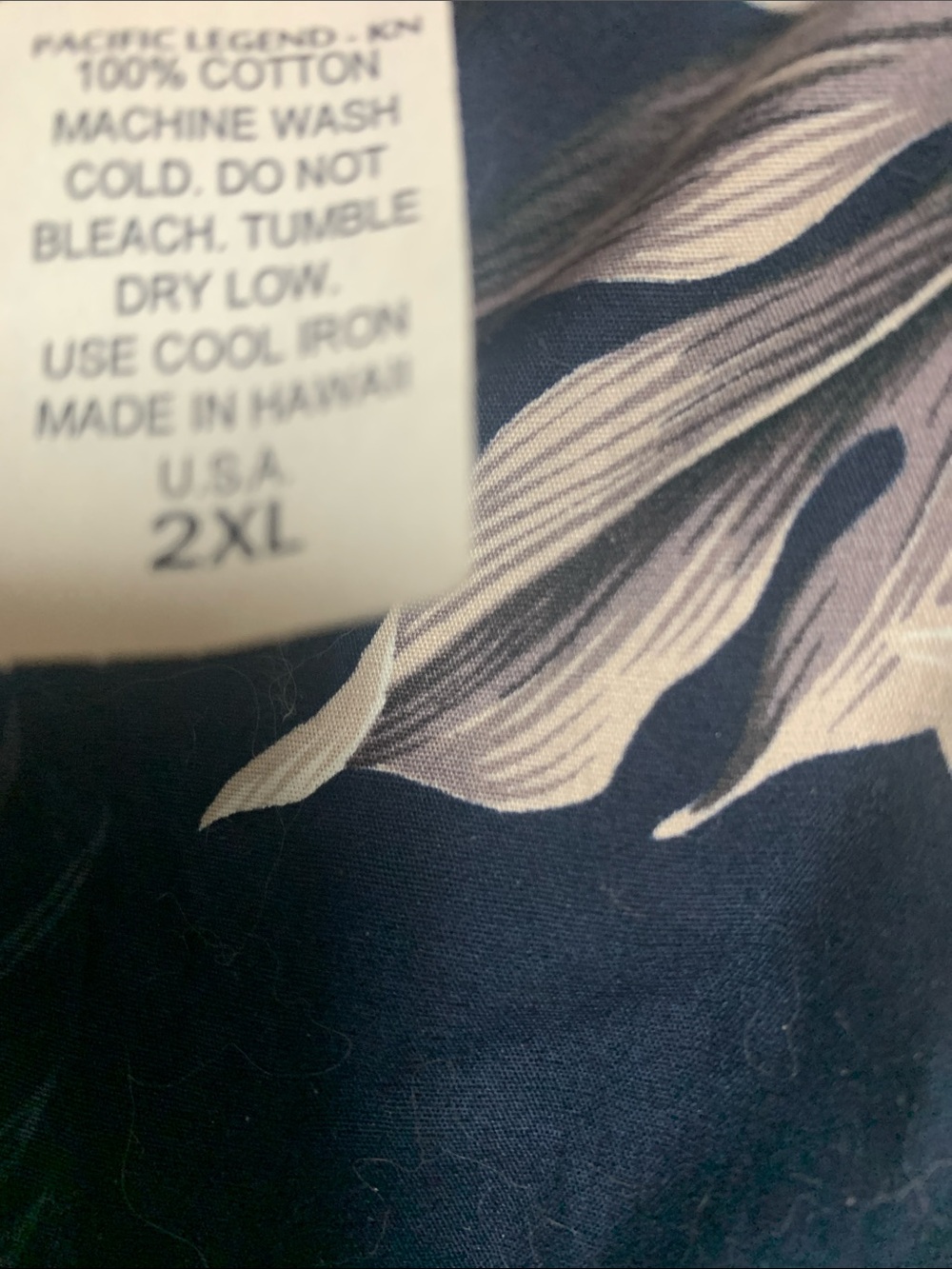NWOT Pacific Legend Navy Ruffle Hawaiian Floral Aloha Maxi Dress Size 2XL USA - Picture 5 of 6